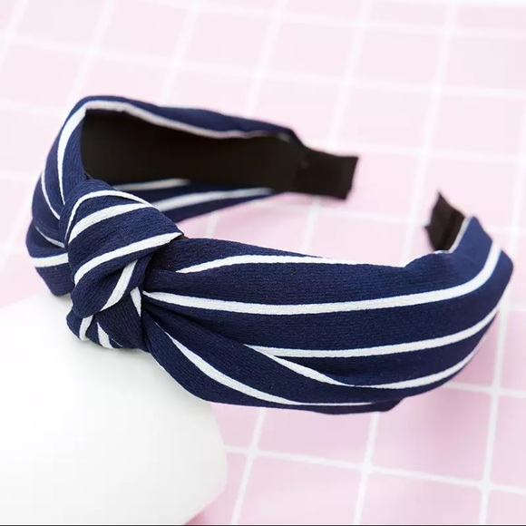 LaBailsBoutique Accessories - Pin-Up Sailor Striped Structured Knot Headband